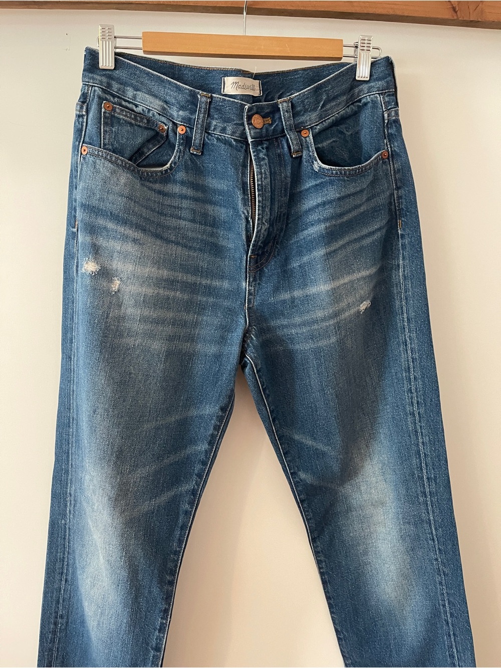Madewell The Perfect Vintage Jean Straight Leg Jeans in Medium Blue Wash 29